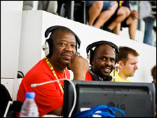 BBC Swahili reporters Charles Hilary and Salim Kikeke