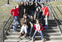 Myfyrwyr Coleg y Drindod yn Ohio