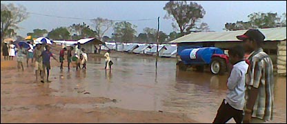 Flooded Menik Farm camp