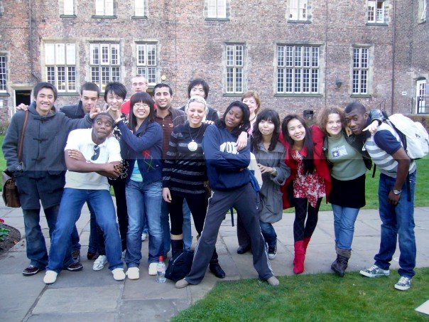 International Foundation students at York St John University in the Quad