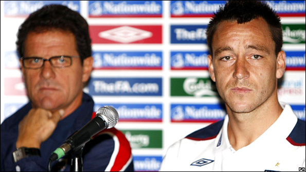 Fabio Capello and John Terry