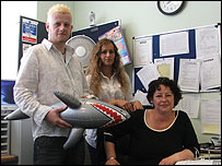 Staff at the Ipswich & Suffolk Credit Union with 