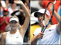 ماریا شاراپووا و ژوستین انن