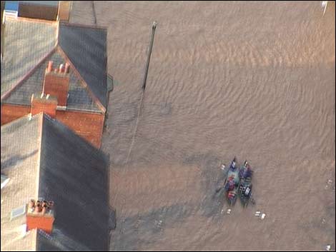 The floods from the air