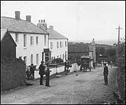 Delivering bread in Bratton Fleming around 1912
