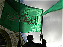 Hamas taraftarları zaferlerini kutluyor