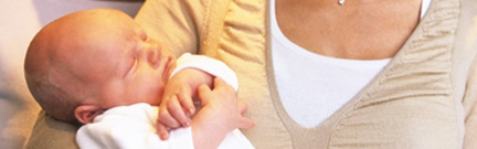 Baby and mother