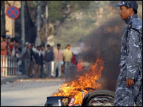 Nepali protestor