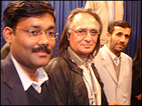 محمود احمدی نژاد، هارون يوسفی، دکتر اخلاق احمد (از هند)