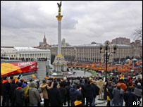 Kiev'de Bağımsızlık Meydanı