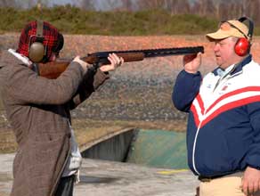 Chris and George Digweed, clay pigeon shooting world champion