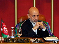 حامد کرزی رئیس جمهور افغانستان