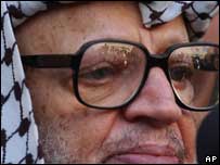 O líder palestino Yasser Arafat