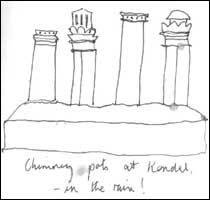 Chimney pots in Kendal