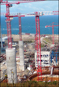 Construction at Flamanville nuclear site