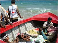 ICRC evacuating sick and wounded