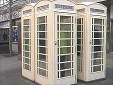 White telephone box