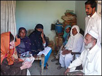 Jane Corbin with Pakistani family