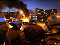 Poliţia franceză în acţiune