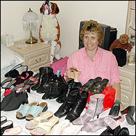 Alison and some of her shoes...