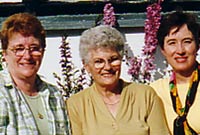 Heulwen Jones, Manon Adams o Borthmadog a Miriam Freiter o'r Unol Daleithiau