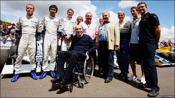 Team owner Frank Williams celebrated 40 years in F1 at Goodwood
