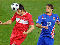 Croatia gặp Thổ Nhĩ Kỳ