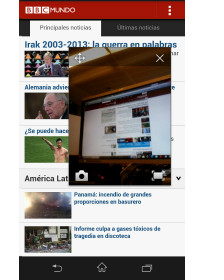 Una imagen de widgets del Xperia Z