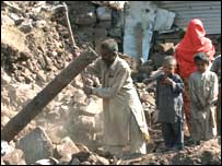  زلزلے سے متاثرہ لوگ