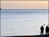 The Black Sea coast at Sukhumi