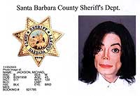 Michael Jackson's police mugshot (image courtesy of the Science Museum)