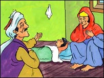 پلوشه، زرمينه او اکبر