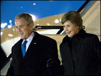 Президент Буш з дружиною 