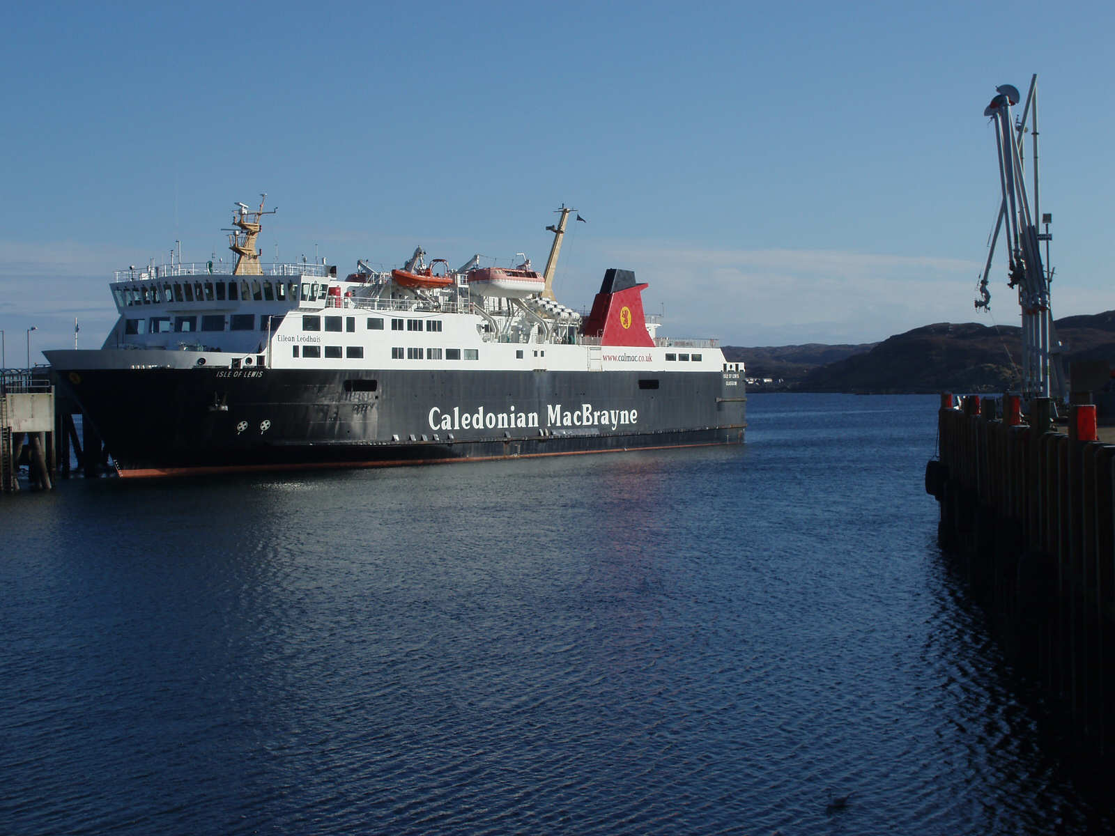 MV Isle of Lewis docked at Stornoway in April 2006