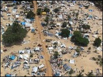 Thousands of Tamil people were displaced over the final months of fighting 