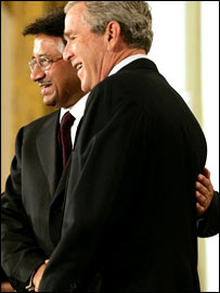 صدر مشرف اور صدر بش