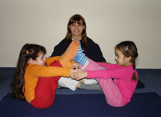 My sister whith 2 of her pupils