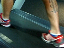 The tattoo on Rob Sloan's right calf