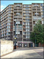 Entrance to Park Hill flats, November 2007