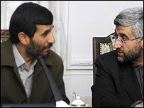 سعید جلیلی صدر احمدی نژاد کے ہمراہ