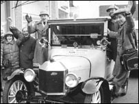 Priscilla the car and Tony Wadsworth in the 1980s!