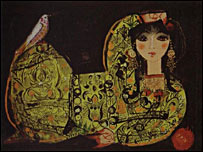  نقاشی یک زن از ناصر اویسی