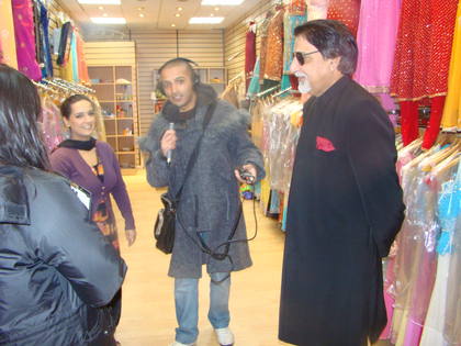 In a local Saree shop