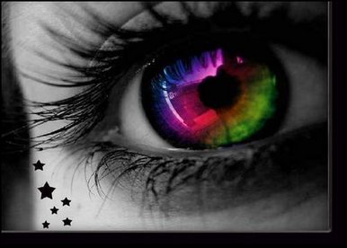 Colourful eye