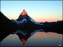 O pico Matterhorn, na Suíça
