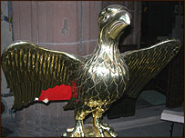 Brass eagle, Rotherham Minster