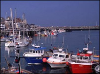 Boats at Bridlington harbour