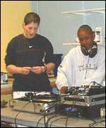 Young DJs from Wood End 