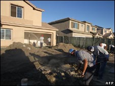 یک خانه در دست ساختمان در آمریکا