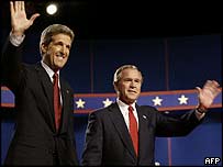 George Bush a John Kerry